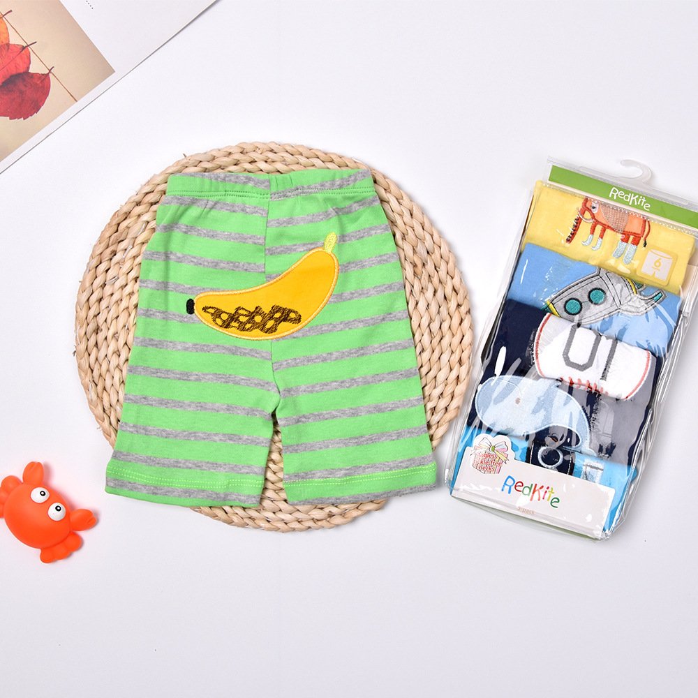 Cotton Butt Pants 5 Pack Baby Cartoon Cute Shorts - Image 3