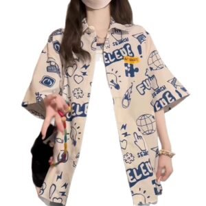 Student Loose Slim Fit Casual Shirt