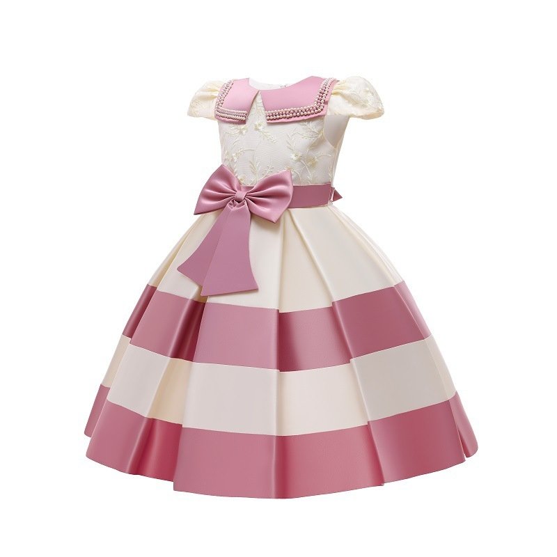 Spliced Airplane Sleeves Baby Piano Show Princess Dress - Image 4