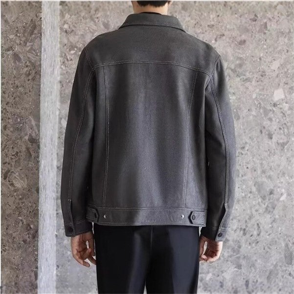 Spring And Autumn New Polo Collar Loose Short Work Clothes - Image 3