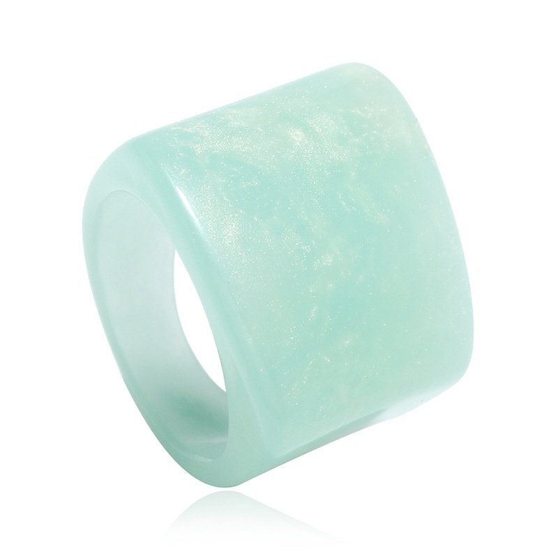 Women's Fashion Unique Ring Set Creative Jelly Color Resin Multi-Pack Rings Elegant Versatile Jewelry For Daily Wear & Gifting - Image 3