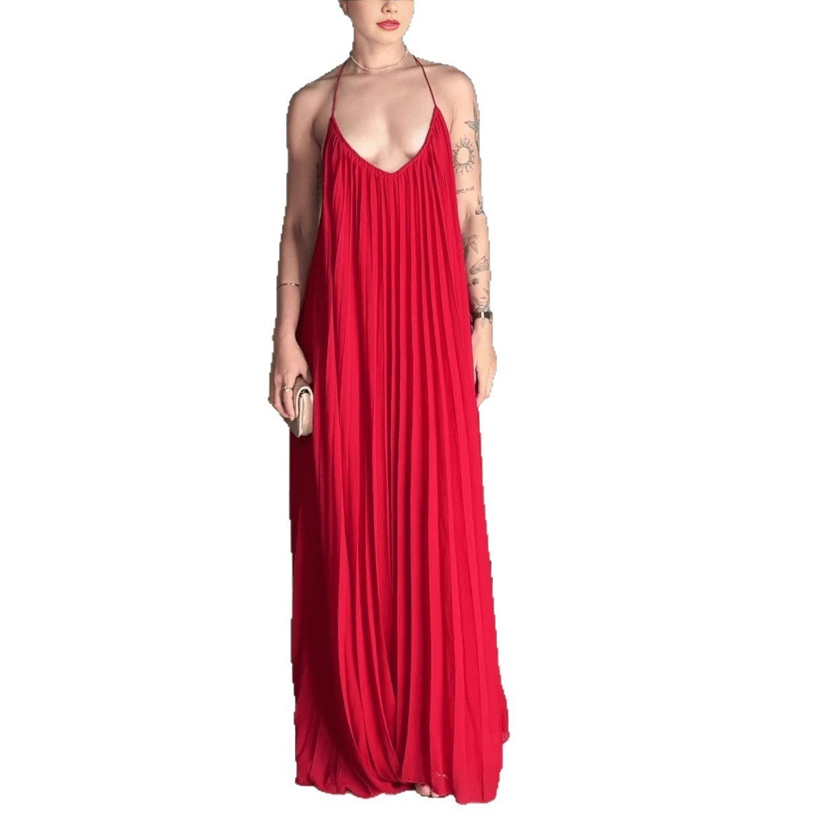 Slimming Figure-flattering Dress Fashionable And Minimalist Long Skirt - Image 5