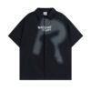 European Hip Hop Letter Short Sleeve Shirt For Men And Women
