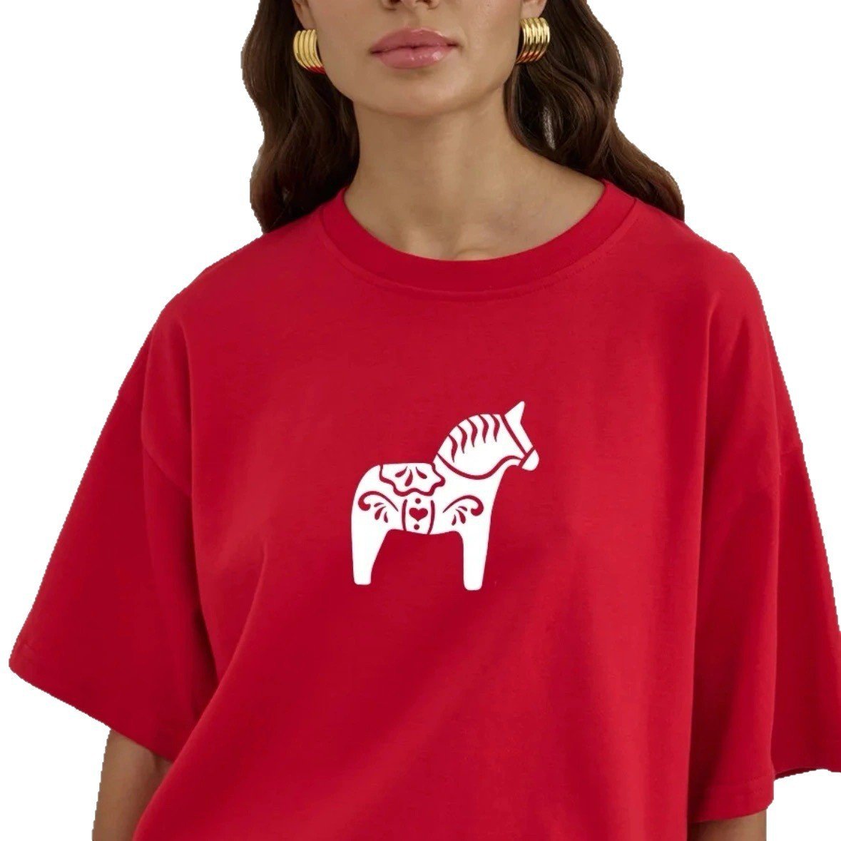 Loose-fit Versatile Printed T-shirt With A Retro Niche-chic Vibe - Image 5