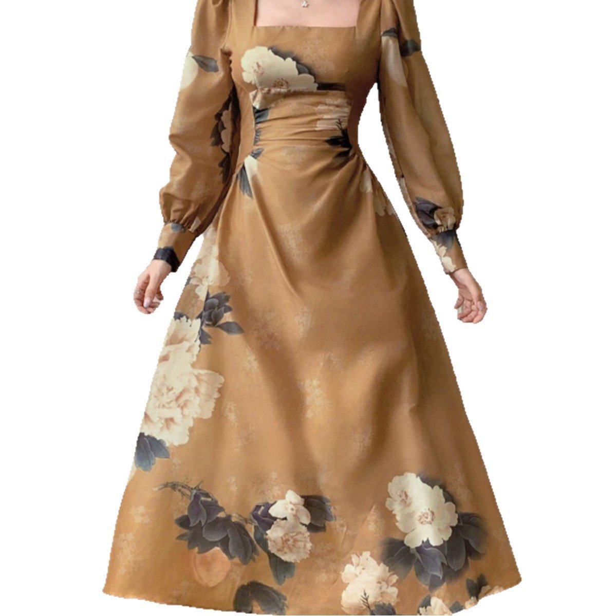 Stylish Womens Dress With Lantern Sleeves, Versatile And Trendy - Image 5
