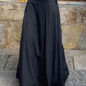 Leisure Multifunctional Solid Color A-line Long Skirt