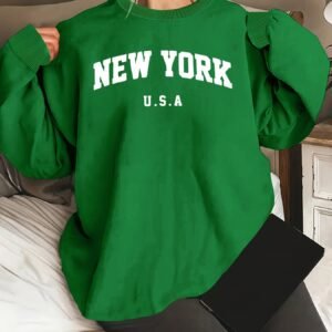 Hooded Sweatshirt Casual Long Sleeve Round Neck Women