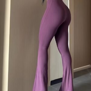 European And American Sports Casual Yoga Slightly Flared Straight Slim Fit Hip Raise Trousers