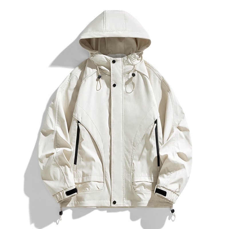 Spring And Autumn High-grade Simple Versatile Trench Coat Windproof Hood Jacket - Image 6