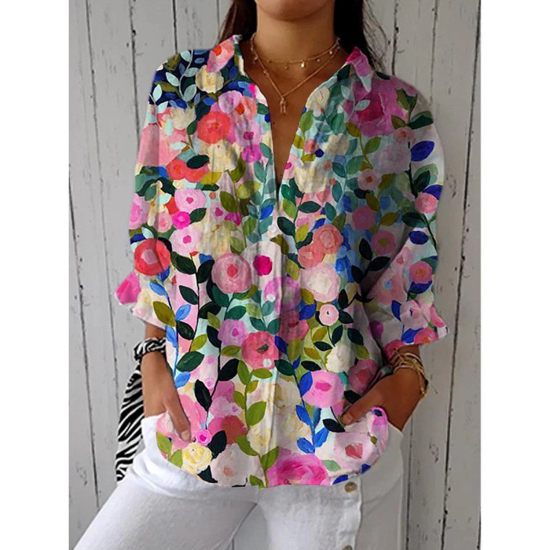 3D Printing Lapel Casual Shirt - Image 2