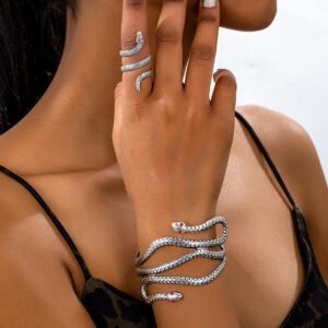 Women's Exaggerated Snake-shaped Dark-style Bracelet