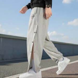 Newport Style Men's Autumn And Winter Breasted Drape Casual Men's Loose Sports Trousers