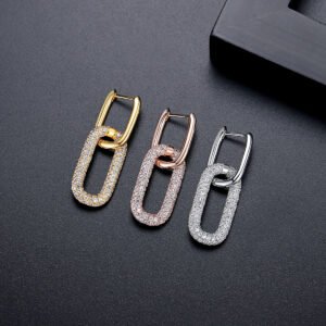 Jinse Light Luxury Ear Clips, Fashionable And Stylish, European And American Style, Unique For Women