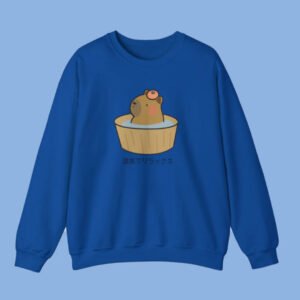 Solid-color Crewneck Sweatshirt Loose Fit For Fallwinter