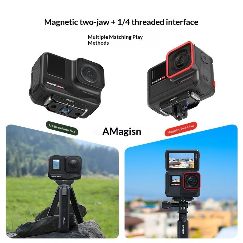 Magnetic Quick-Release Metal Sports Camera Accessory - Image 4