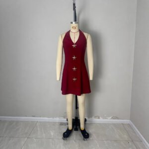Chic European And American style Patchwork Starfish Dress