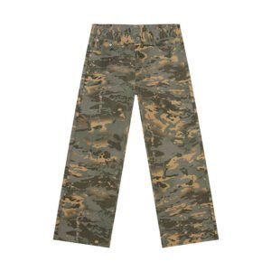 Camouflage Basic Style Straight Washed Jeans