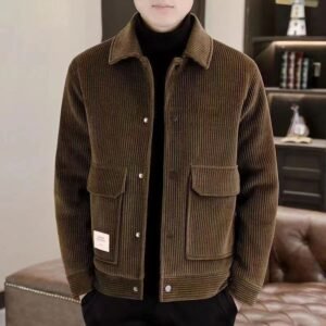 Corduroy Casual Chic Workwear Jacket New Style