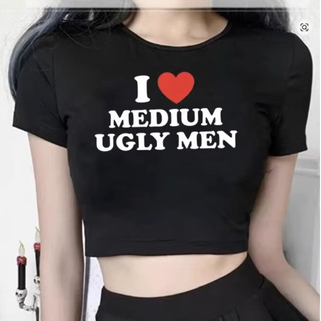 Alphabet Streetwear ShortSlim-fit Women's T-shirt For Foreign Trade European And American Style - Image 2