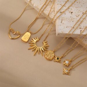 Stylish And Sophisticated Stainless Steel Pendant Necklace