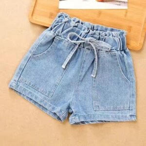 Girls' Denim Shortsversatile And Perfect For Wearing Outdoors