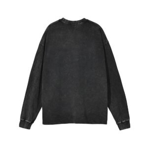 Pure Cotton Washed Old Long-sleeved T-shirt American Retro