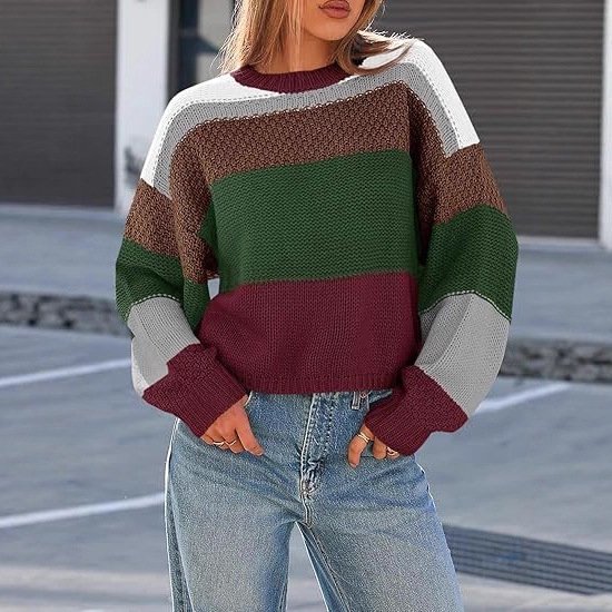 Pullover Lazy Sweater Fashion Casual Top - Image 3