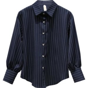 Niche Vintage Striped Women's Shirt