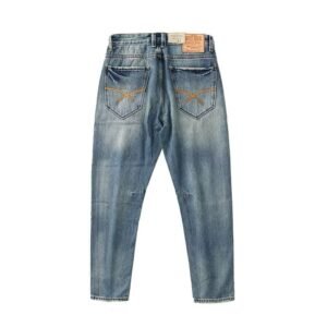 Jeans Men's Distressed Heavy Weight Vintage Trendy Casual Light Color Trousers