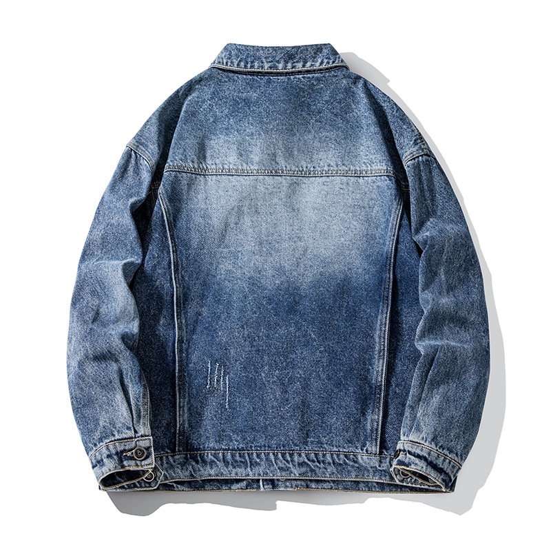 Heavyweight Relaxed-fit Denim Work Jacket In A Vintage American Style - Image 4