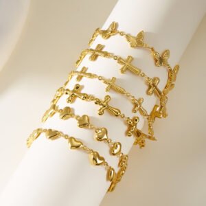 Minimalist Butterfly Love Cross Versatile Light Luxury High-end Women's Bracelet