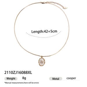 Fashionable Irregular Natural Stone Bead Necklace