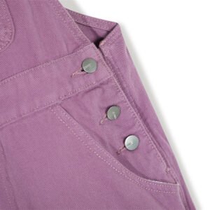 Simple Solid Color Wide Leg Straight Cargo Overalls