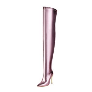 Steel-pole Dance Boots Pointed-toe Stiletto-heeled Ultra-high-heel Riding Boots