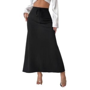 Satin Skirt With High Waist New Style