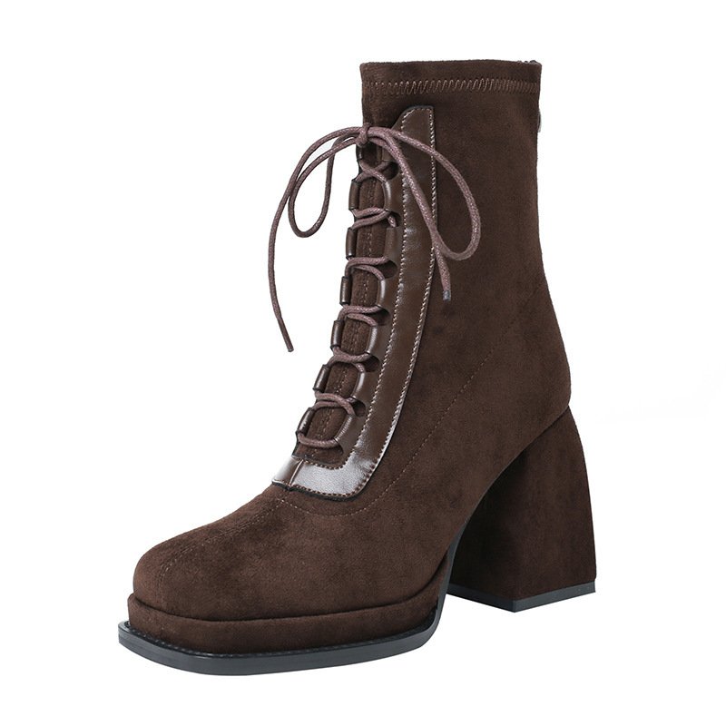 Ultra-high Heel Short Martin Early Autumn Women's Boots - Image 5
