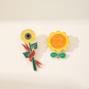 Cute Sun Flower Badge Sunflower Personality Trendy Student Brooch