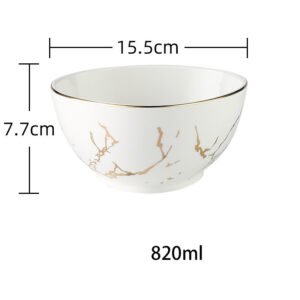 Nordic Light Luxury Style Phnom Penh Marble Household Bowl