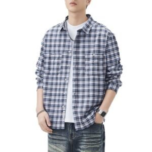 Fashion Fashion Brand Plaid Shirt High Quality Can Be Long Sleeves Inner Wear Coat