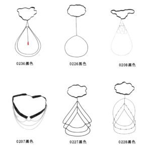 Metal Leg Ring Casual Body Chains Elastic Band Tassel