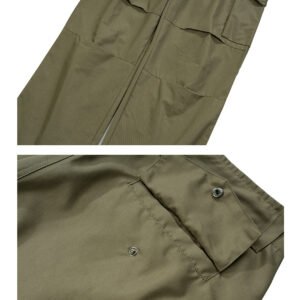 Big Pocket Knee Three-dimensional Cut Trendy Overalls