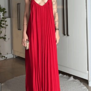 Slimming Figure-flattering Dress Fashionable And Minimalist Long Skirt