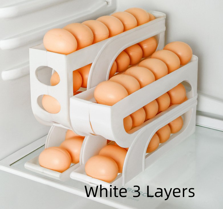 Refrigerator Door Four-layer Slide Egg Storage Box - Image 9
