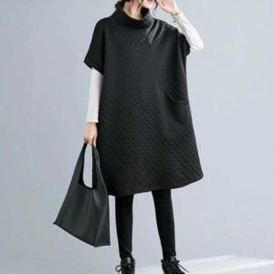 Womens Long-Sleeve Vest Dress Coat
