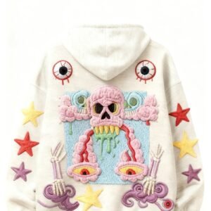 Fashion Casual Printed Polyester Sweater