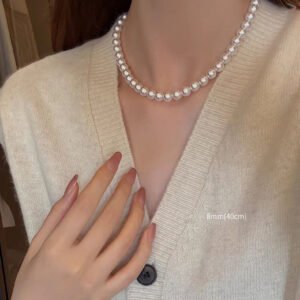 Light Luxury Niche Pearl Collarbone Chain Can Be Stacked And Worn