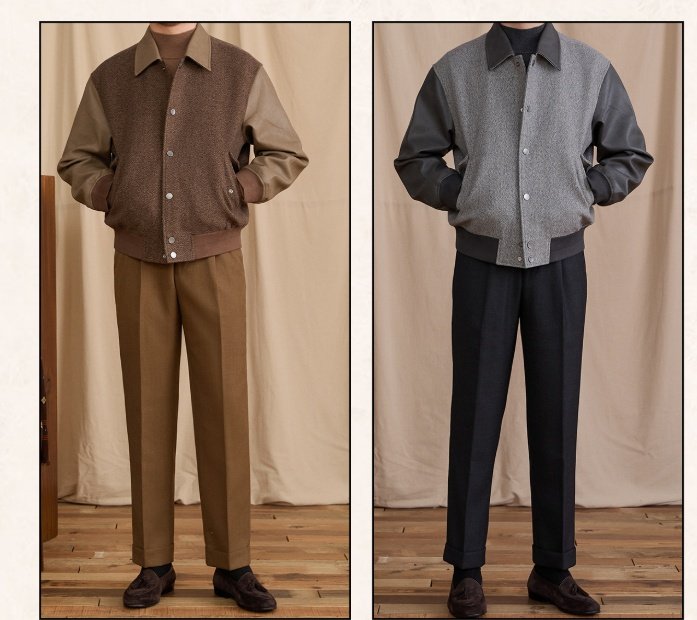 Fashionable Formal Jacket With A Lapel And Patchwork Design Offering Warmth - Image 5