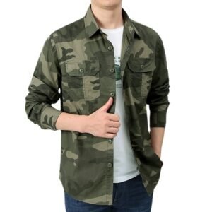 Workwear Loose Outdoor Casual Camouflage Shirt