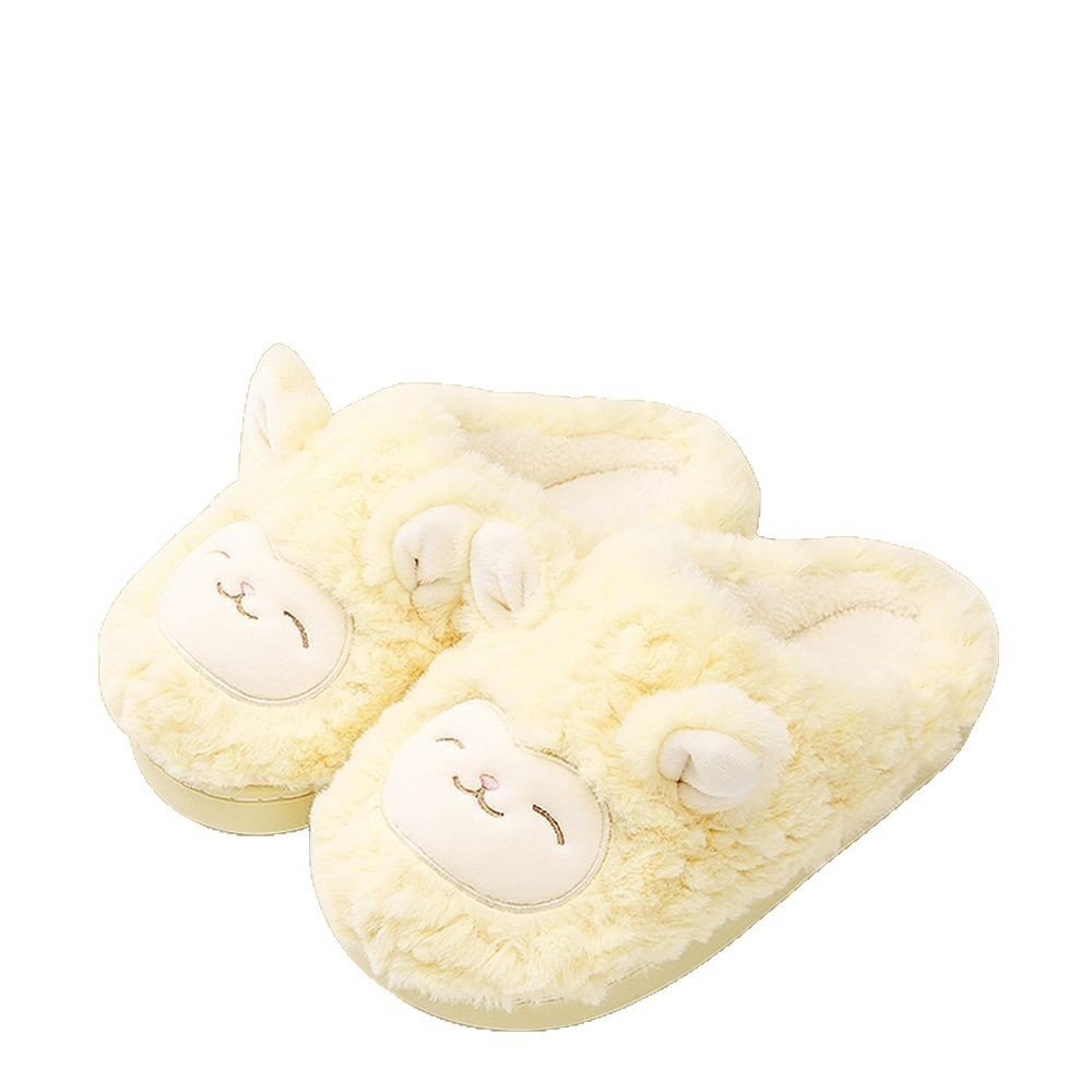 Warmth-Keeping Cotton Slippers For Couples Mens Non-Slip Fuzzy Indoor Postpartum Shoes - Image 5