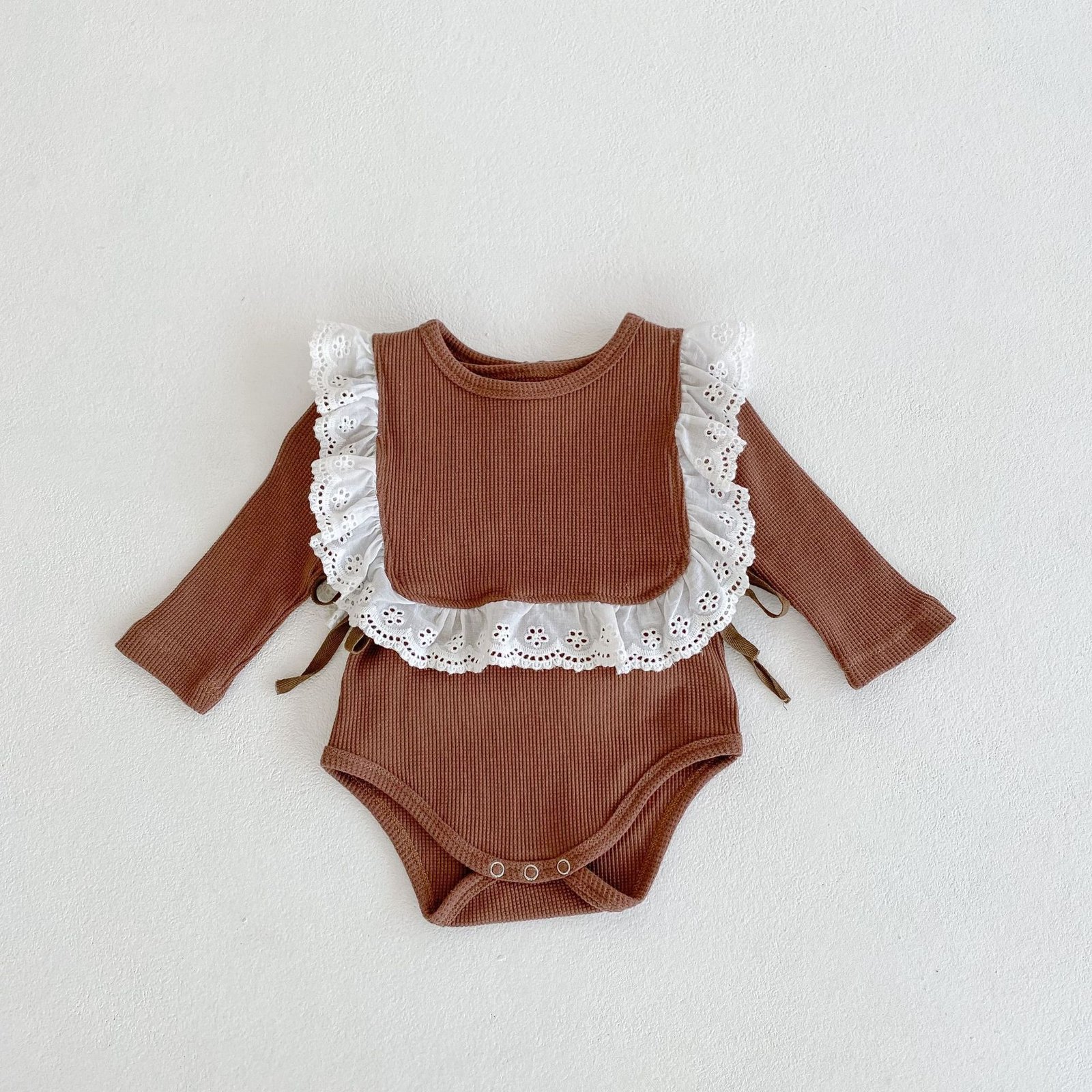Autumn Solid Triangle Baby Solid Bodysuit - Image 7